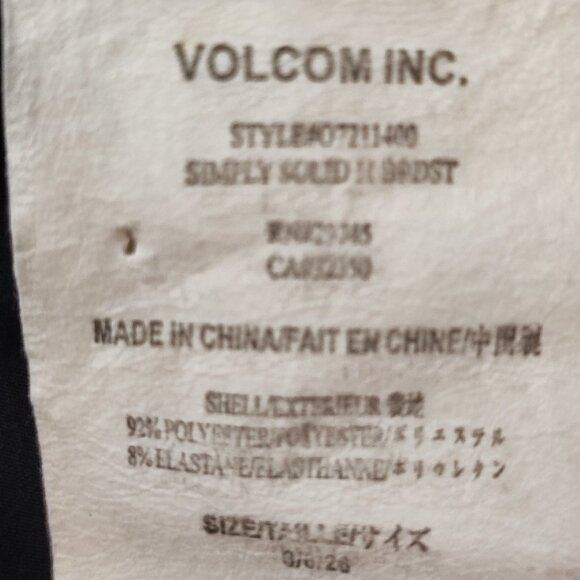 Volcom board short Pure FUNction black men's size 30 - Picture 5 of 14